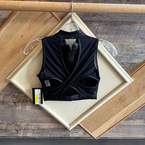 Bloch Zip Front Crop Top - Picture 2 of 2